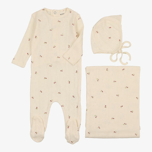 Lilette Knit Wrap Pointelle Layette Set – Babys breath layette