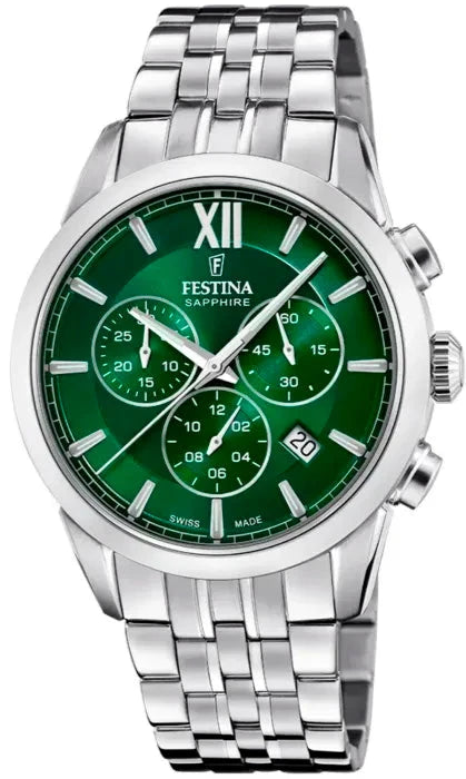 FESTINA SWISS MADE MENS GREEN F20040/3 (C5)