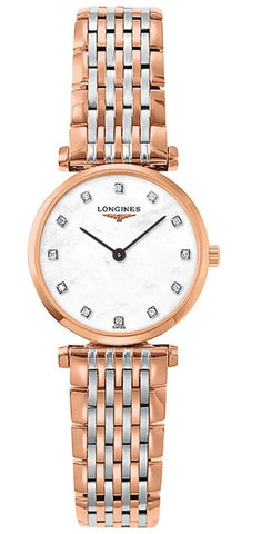 Longines rose store gold watch