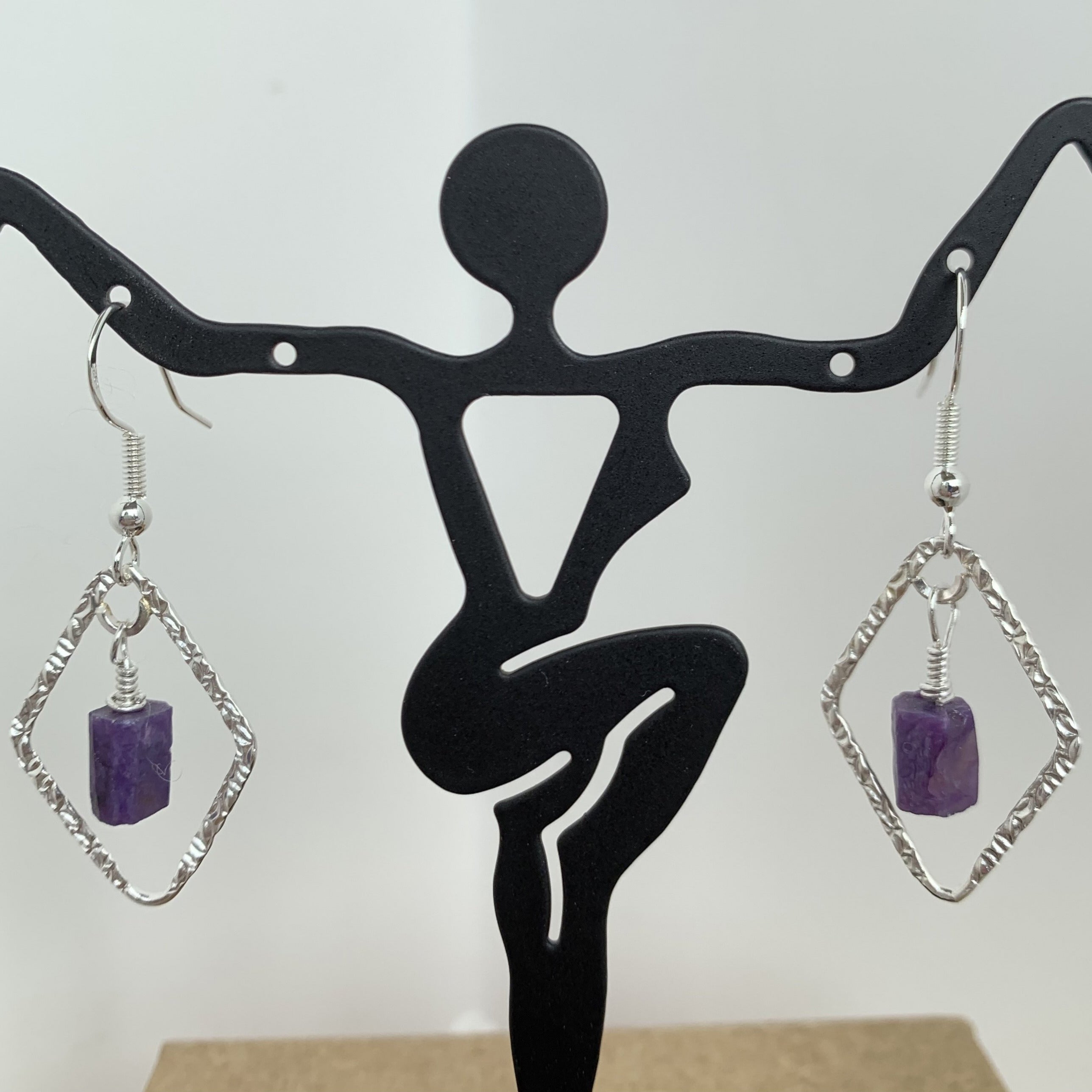  Trapezoid dangle earrings 