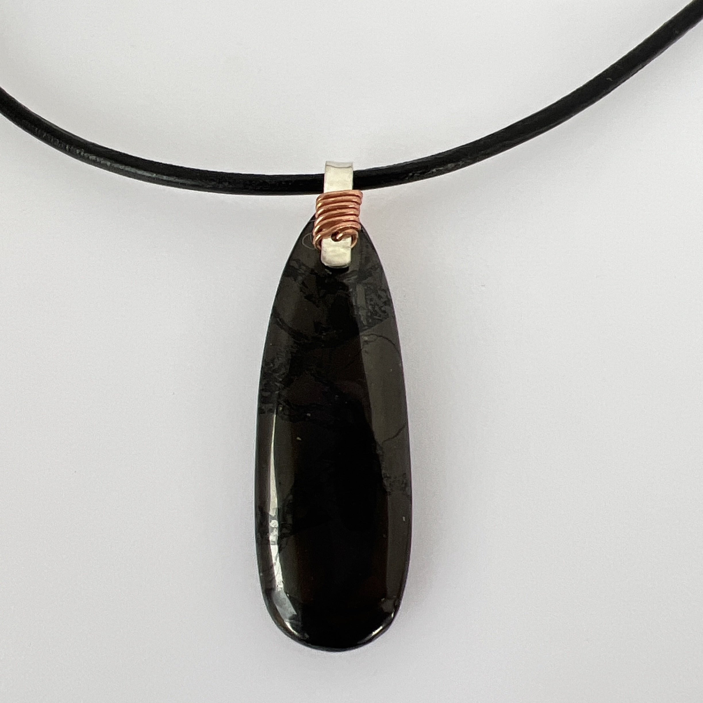  Natural Russian Shungite Pendant 