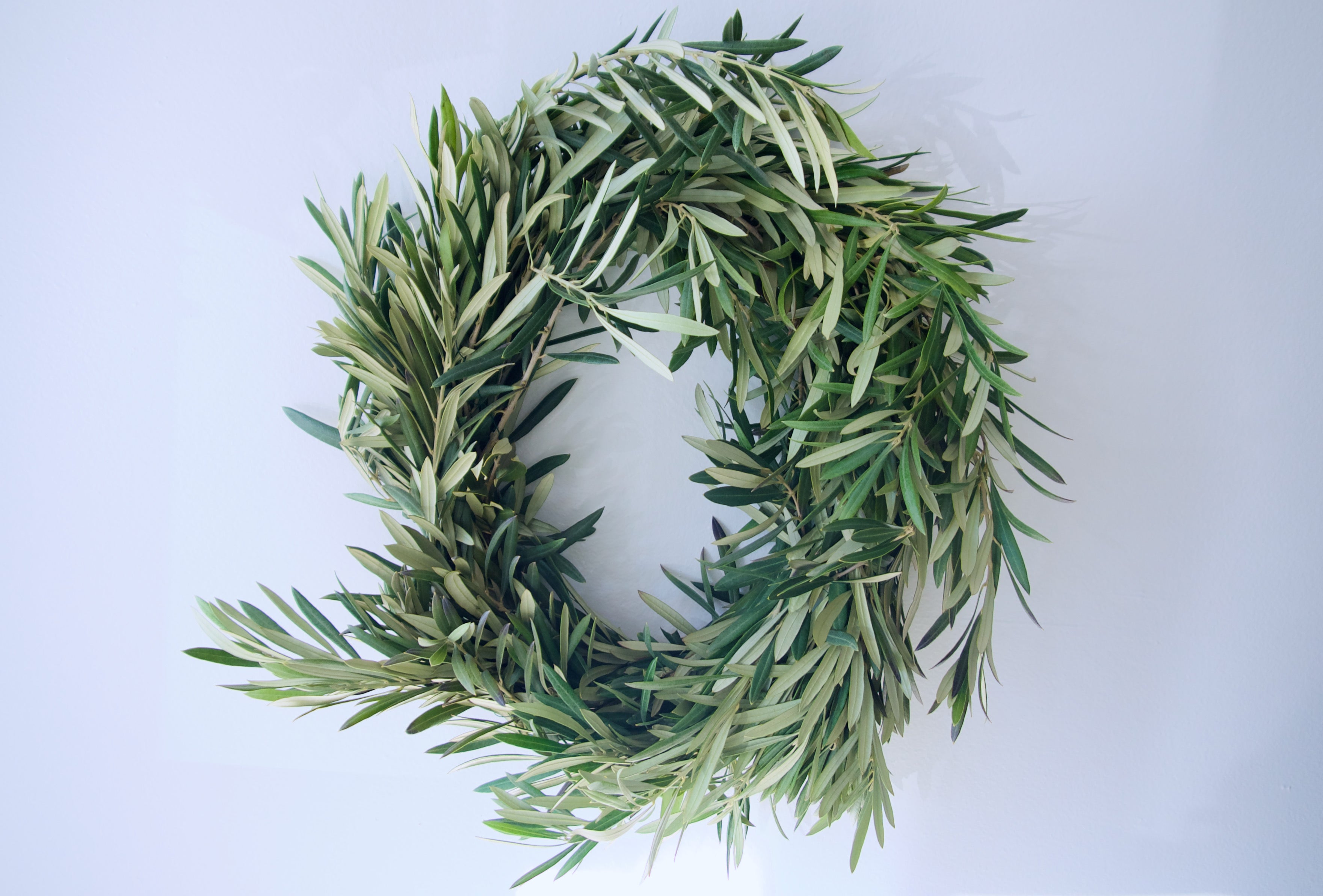 Olive wreaths. Send wreaths online. Fieldwork Flowers. Portland and Vancouver flower delivery.