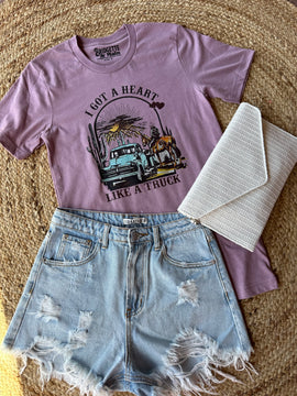 Like a Truck | Purple Graphic Tee