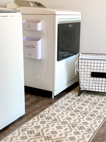 Laundry room floor protecting rugs