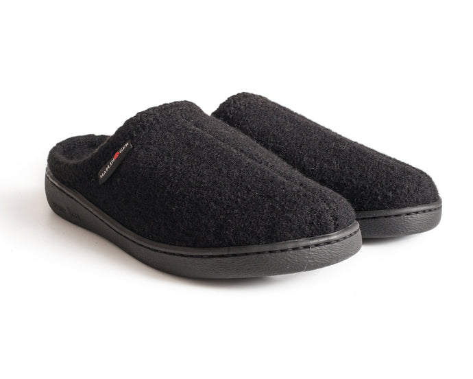 Rubber Sole Slipper Black – Lokers Shoes