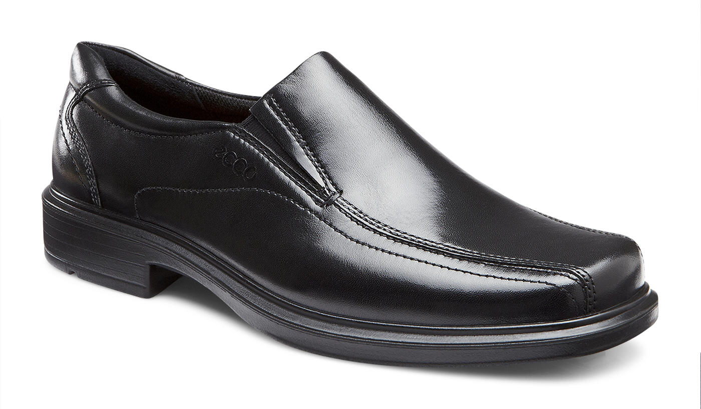 ECCO HELSINKI SLIP-ON BLACK – Lokers Shoes