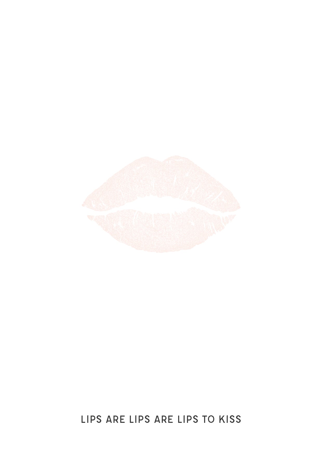 STUDIO BOTANIC LIPS ARE LIPS TO KISS POSTKARTE