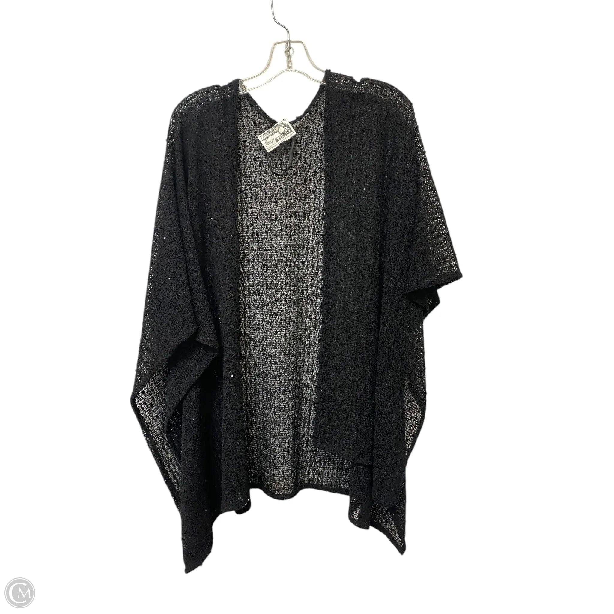Shawl By Clothes Mentor In Black, Size: Osfm