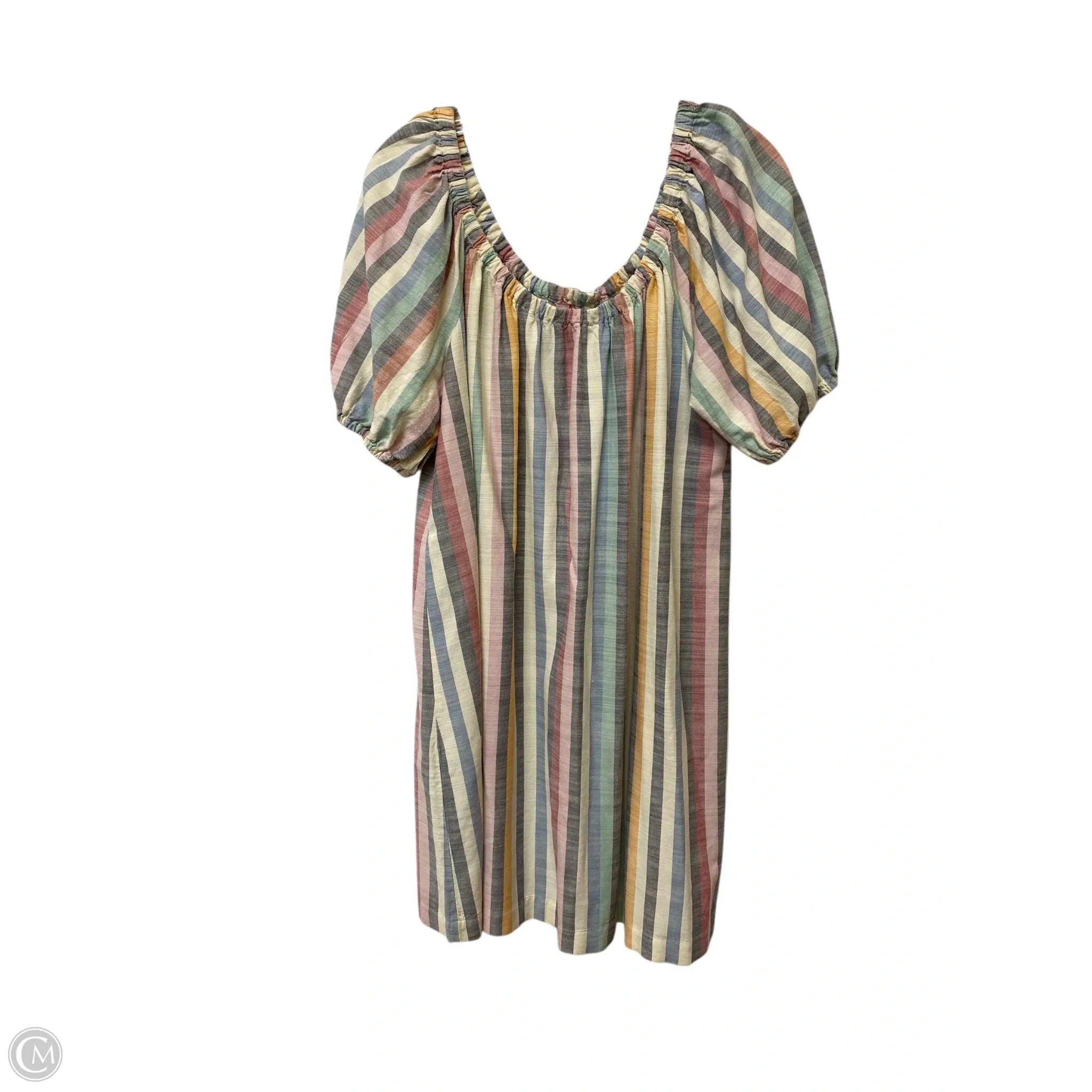 Dress Casual Midi By Clothes Mentor In Striped Pattern, Size: M