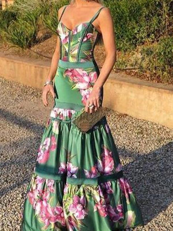 Sexy Summer Floral Print Long Dresses – MESELLING99
