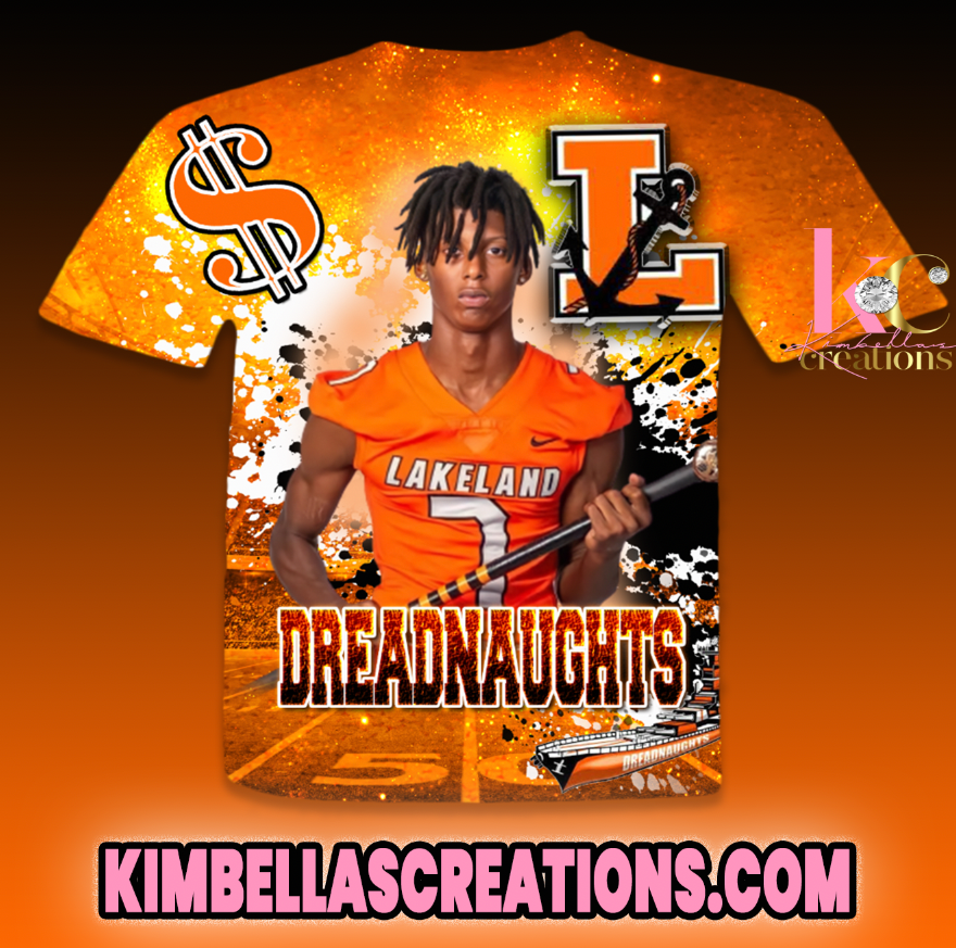 SENIOR CUSTOM 3D SPORTS T-SHIRT ( FRONT ONLY) – Kimbella's Creations