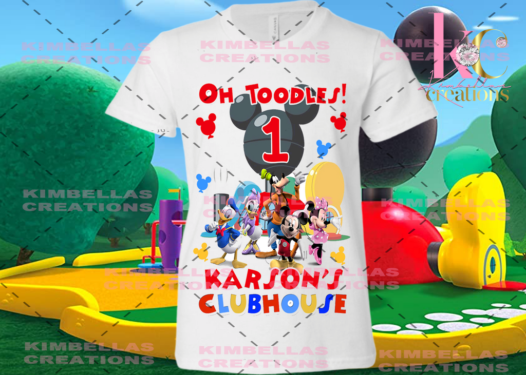 mickey mouse clubhouse birthday t shirt