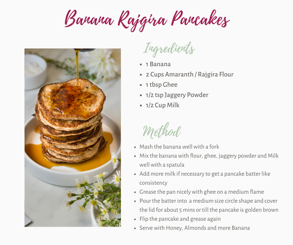 Rajgira Banana Pancakes