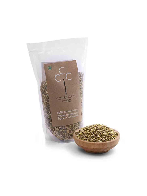 Organic Split Mung Bean (Split Mung Dal) - 500g - Conscious Food – The ...