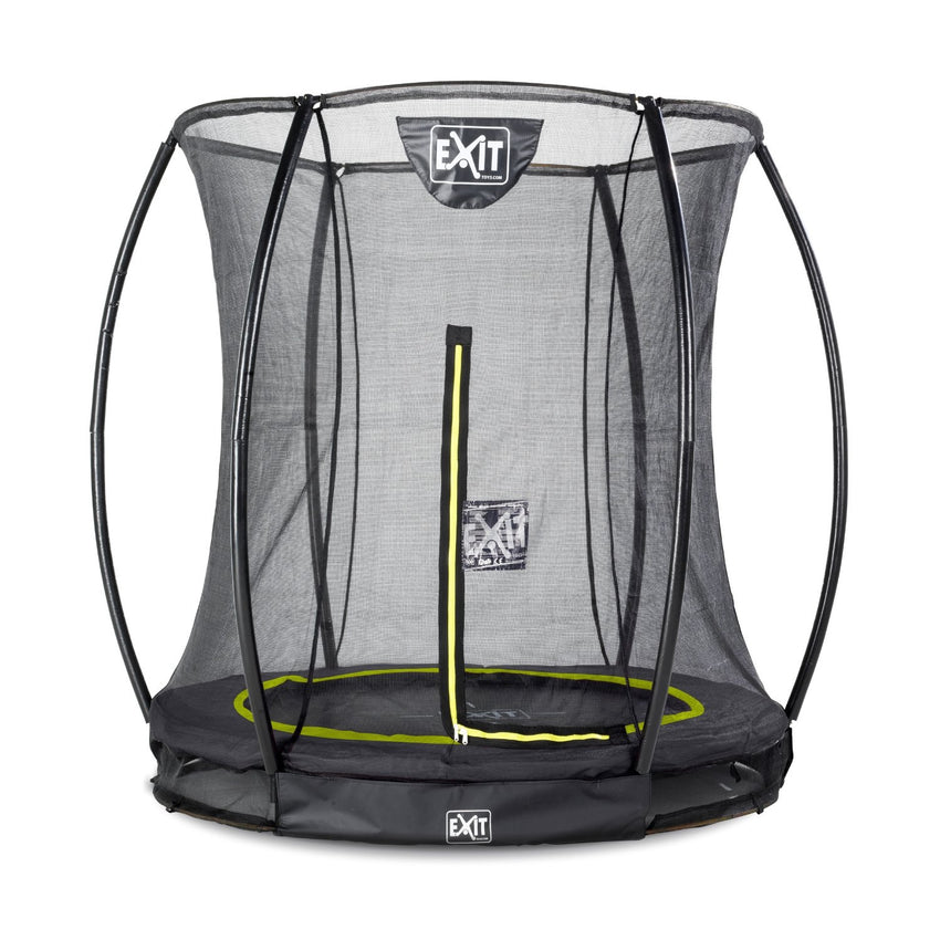 Taille gelijktijdig Heup EXIT Silhouette inground trampoline ø183cm met veiligheidsnet - zwart -  Doika BV