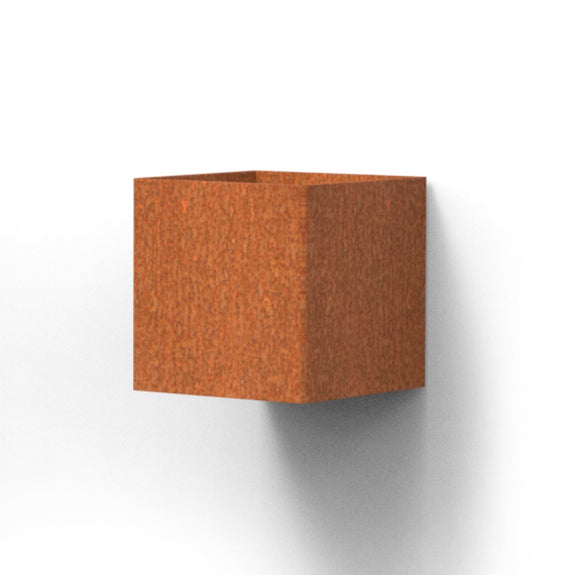 Onderbreking Tips Extreme armoede GARDD Cube lamp cortenstaal 10x10x10cm (DxBxH) - Doika BV