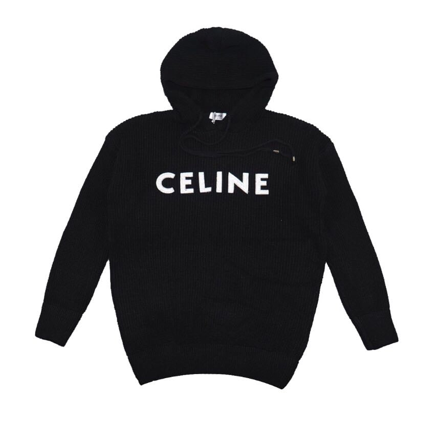 celine knit hoodie