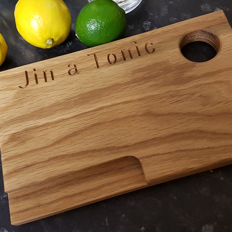 Jin a tonic oak board