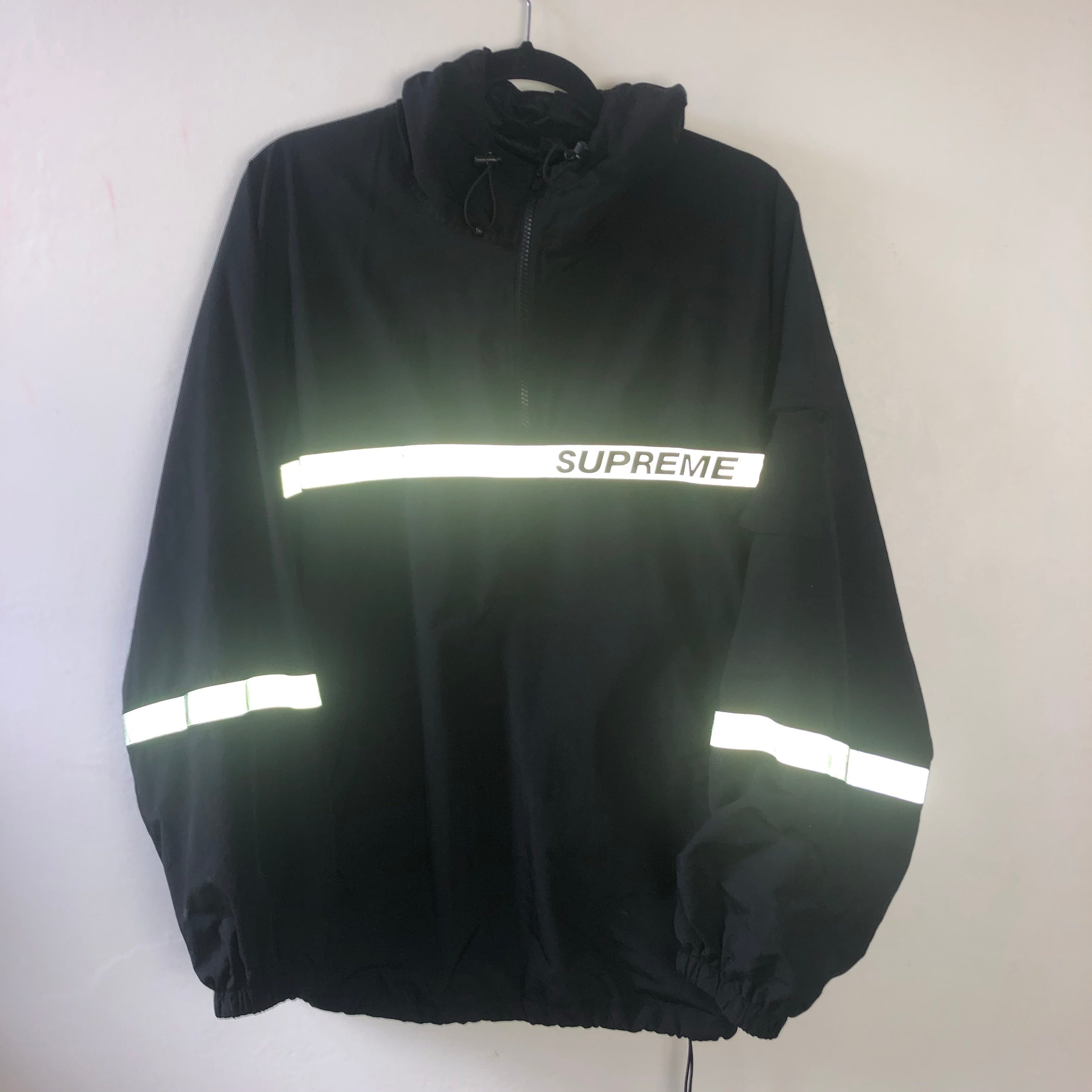 supreme reflective hooded jacket