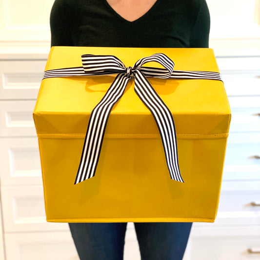 Large Red Heavy-Duty Extra Strong Collapsible Gift Box with ribbon  attached, great zero waste solution for sustainable and eco-friendly gift  boxes