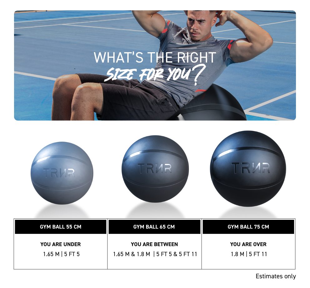 Buy Exercise Balls Accessories 55CM Sports Fitness TRNR, 40% OFF