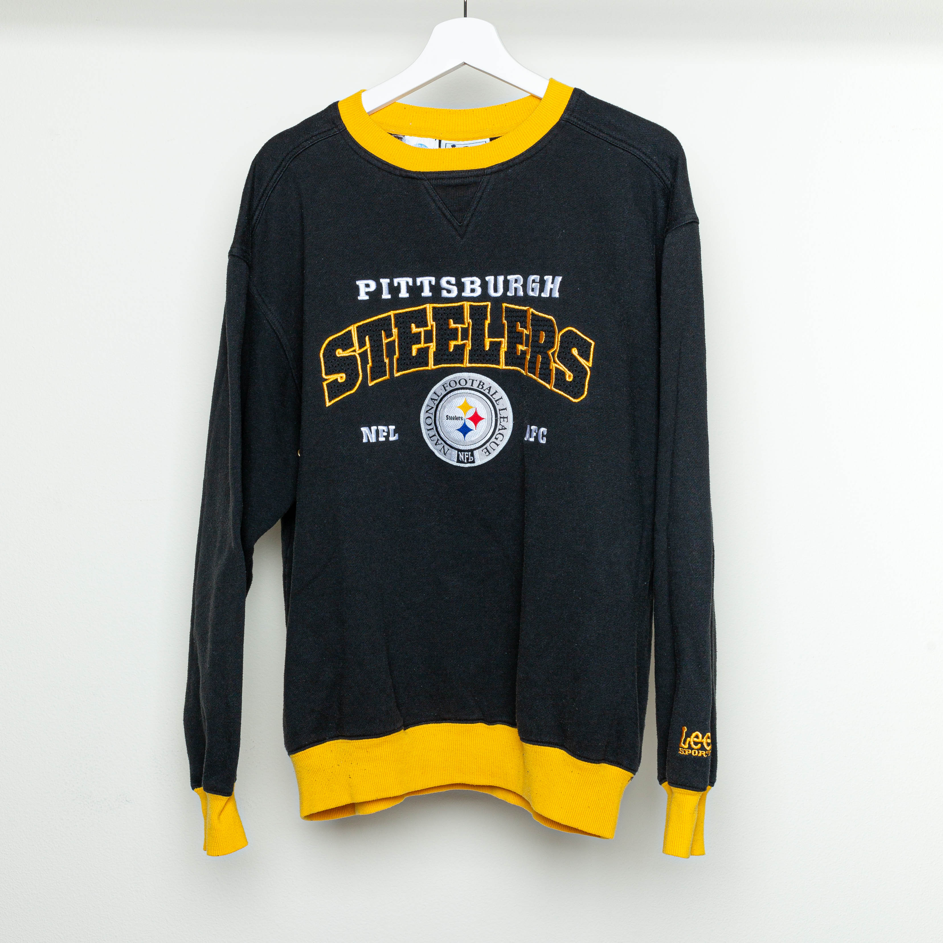 CustomCat Pittsburgh Steelers Steeler Nation Vintage NFL Crewneck Sweatshirt Sport Grey / 5XL