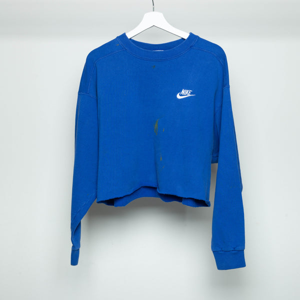 navy blue crew neck sweater nike