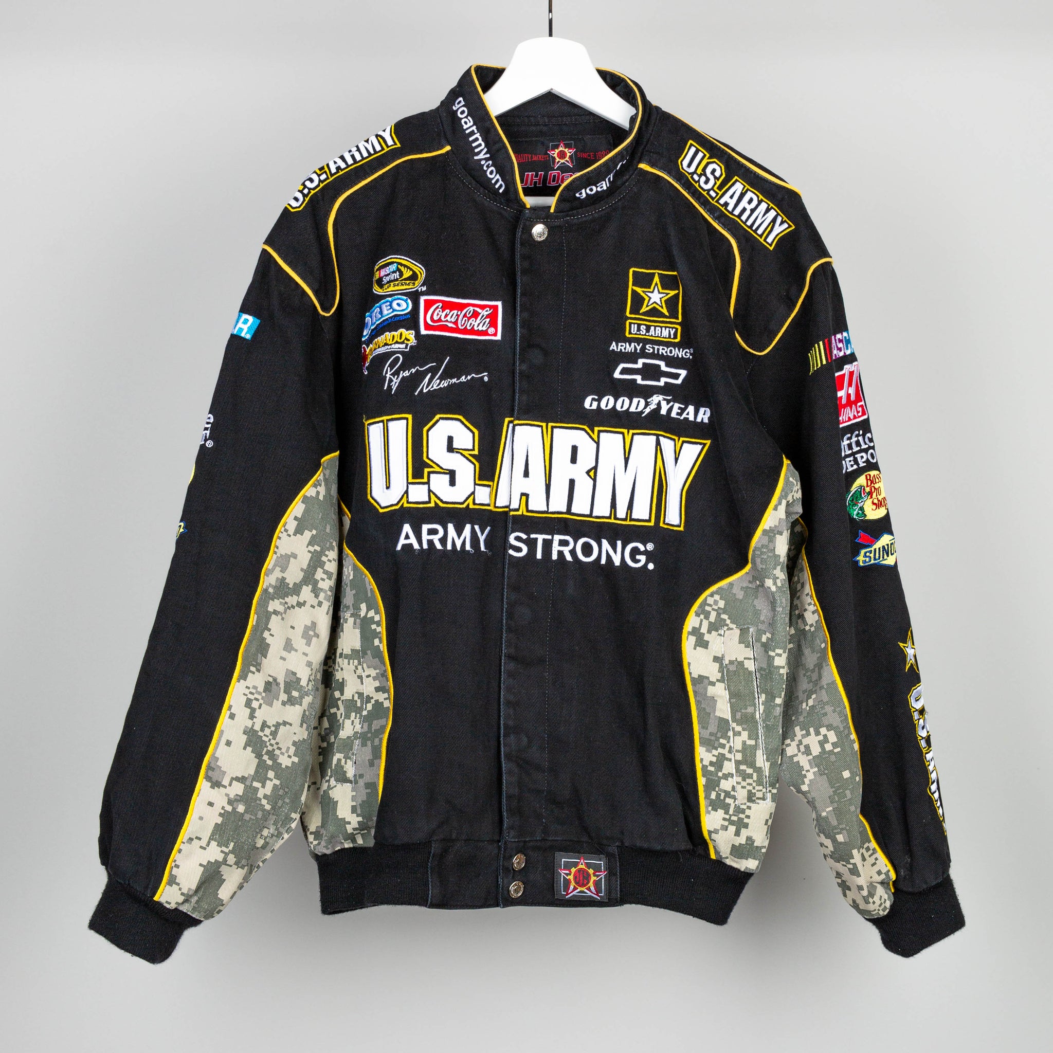 U.S.ARMY ｘ ナスカー レーシングジャケット スタジャン XL