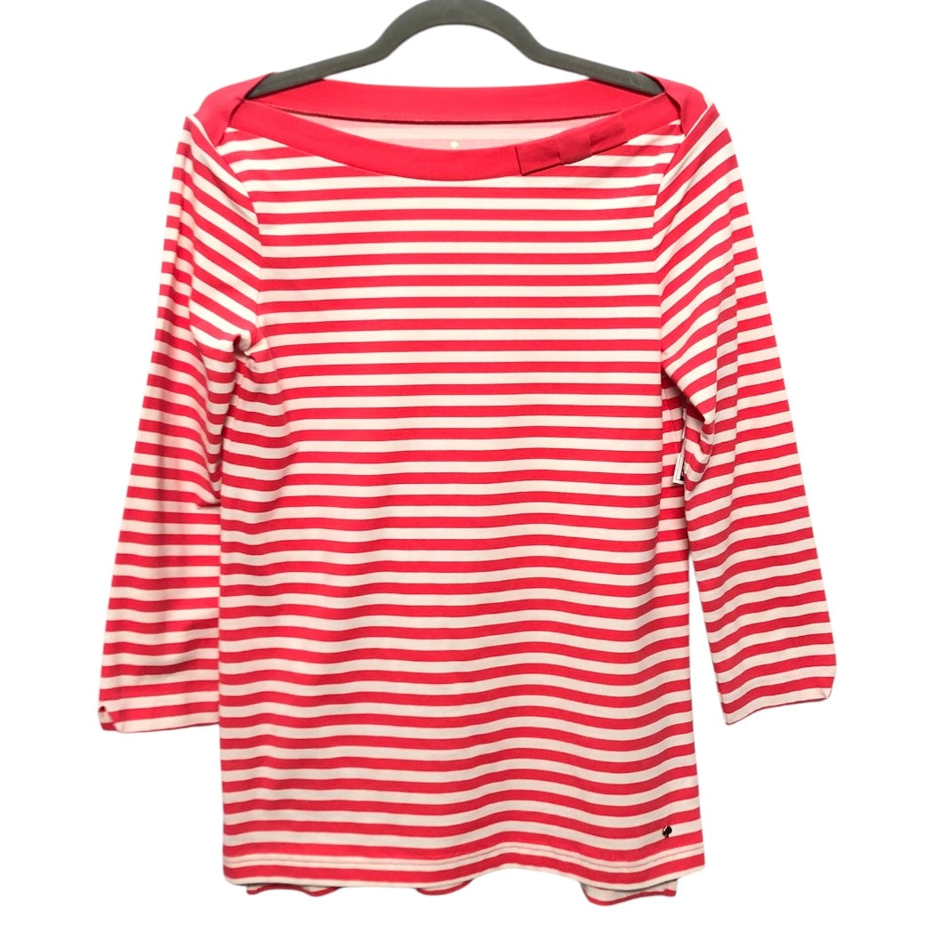 Top Ls Designer By Kate Spade In Red & White, Size:S