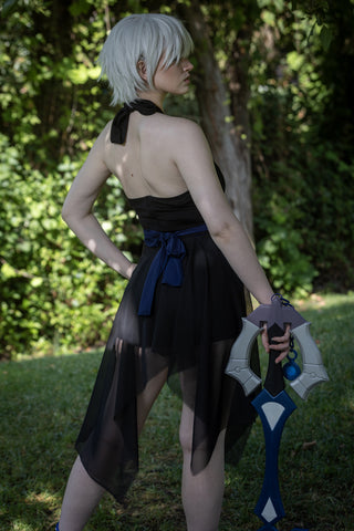 KH3 Anti-Aqua Casual Cosplay Dress with Shorts