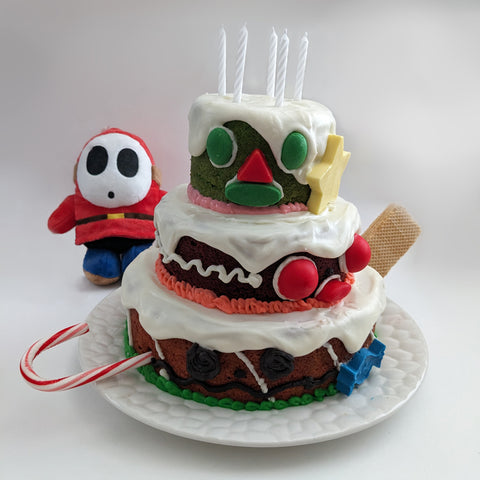 Super Mario RPG Bundt Booster's Wedding Actual Cake