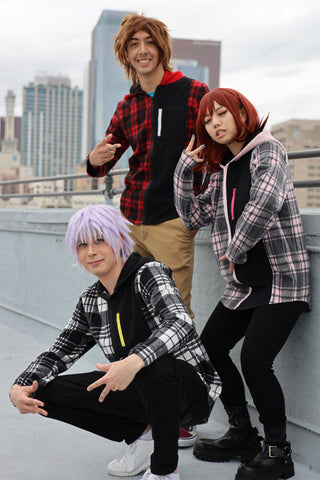 Kingdom Hearts 3 Sora Riku Kairi Cosplay Flannel Plaid Jackets