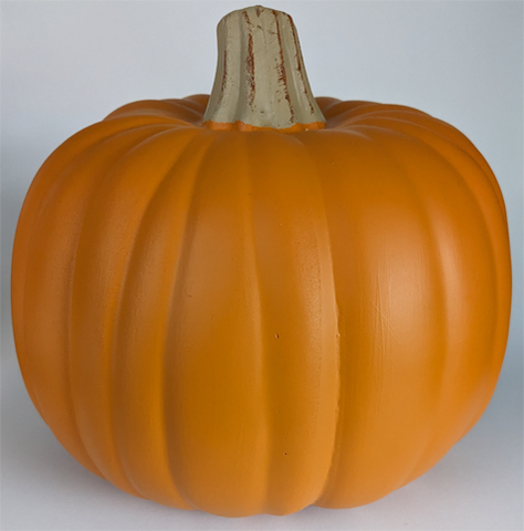 Plain Orange Carvable Foam Pumpkin