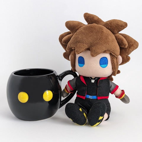 KH3 Sora Plush with Black Heartless 3D Sculpted Mug