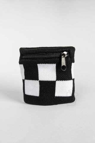 Kingdom Hearts Roxas Black and White Checker Wristband