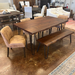 68” Live Edge Dining Table - Christian Street Furniture  - Live Edge Dining Tables