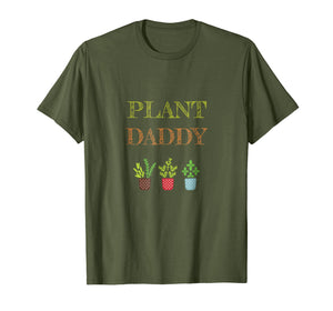 Mens Plant Daddy Shirt - Cute Herb Print Gardener T-Shirt