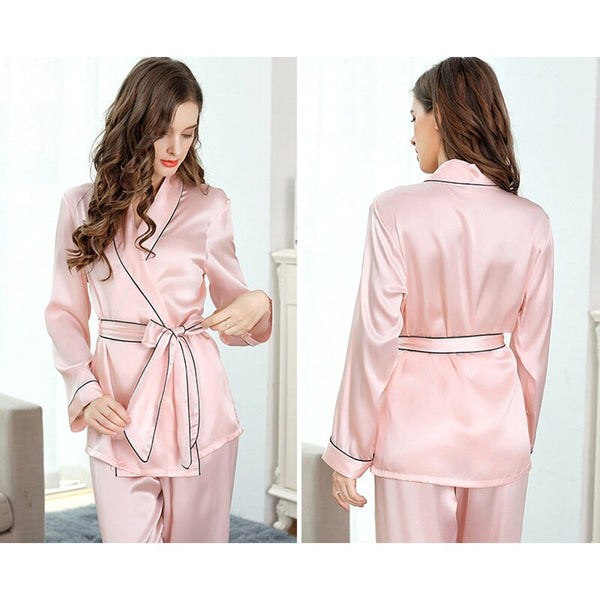 Pure Silk Kimono Style Short Robe & Pajama Set – The PJ's Company