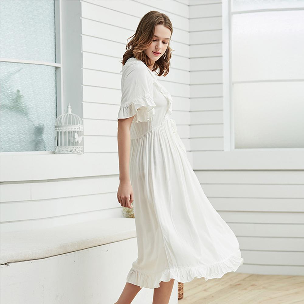 Delightful Long Nightgown with Ruffled Cuffs – The PJ's Company