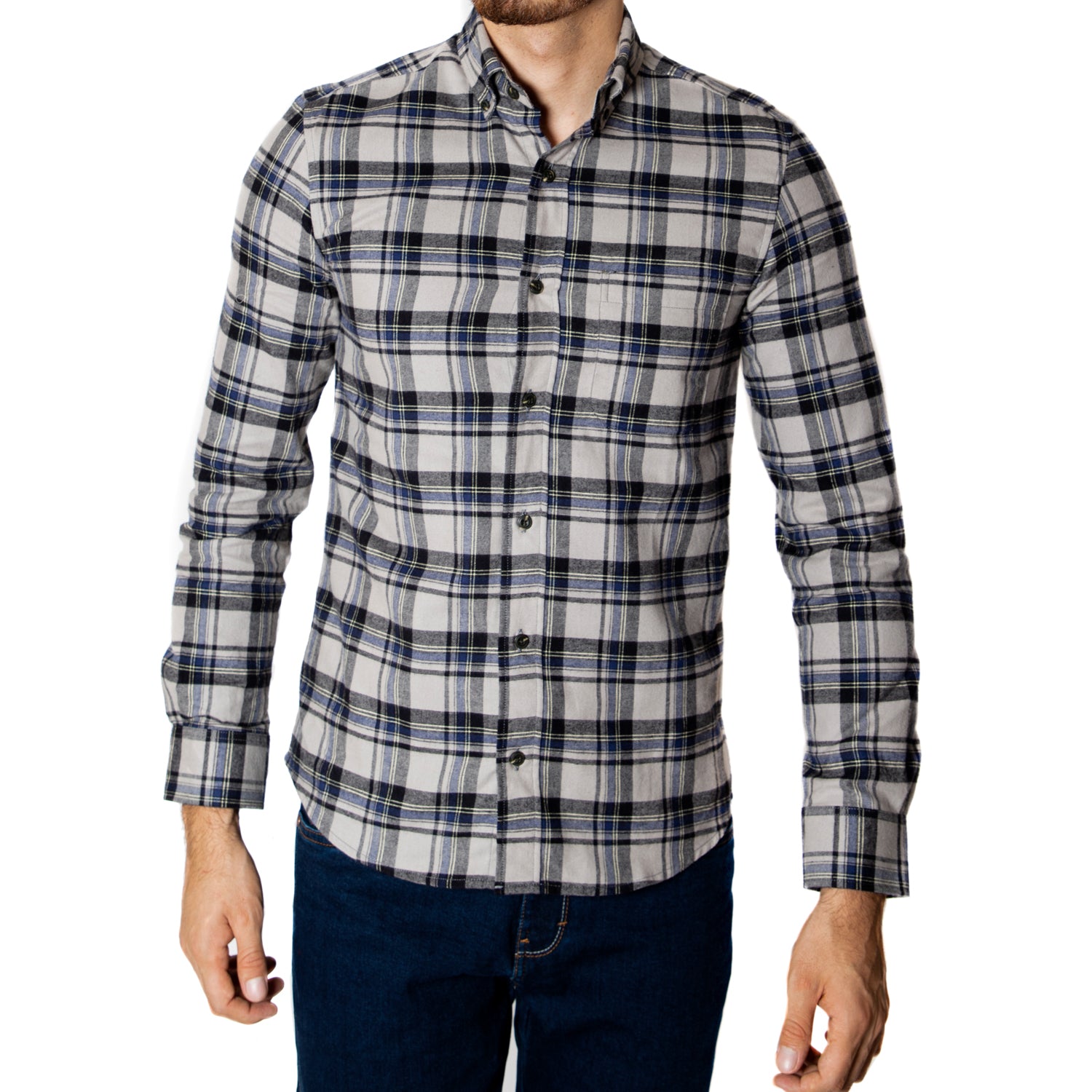 calina considerado en un día festivo Camisa a cuadros para invierno, estilo franela, hombre – Lima Shirt Co.
