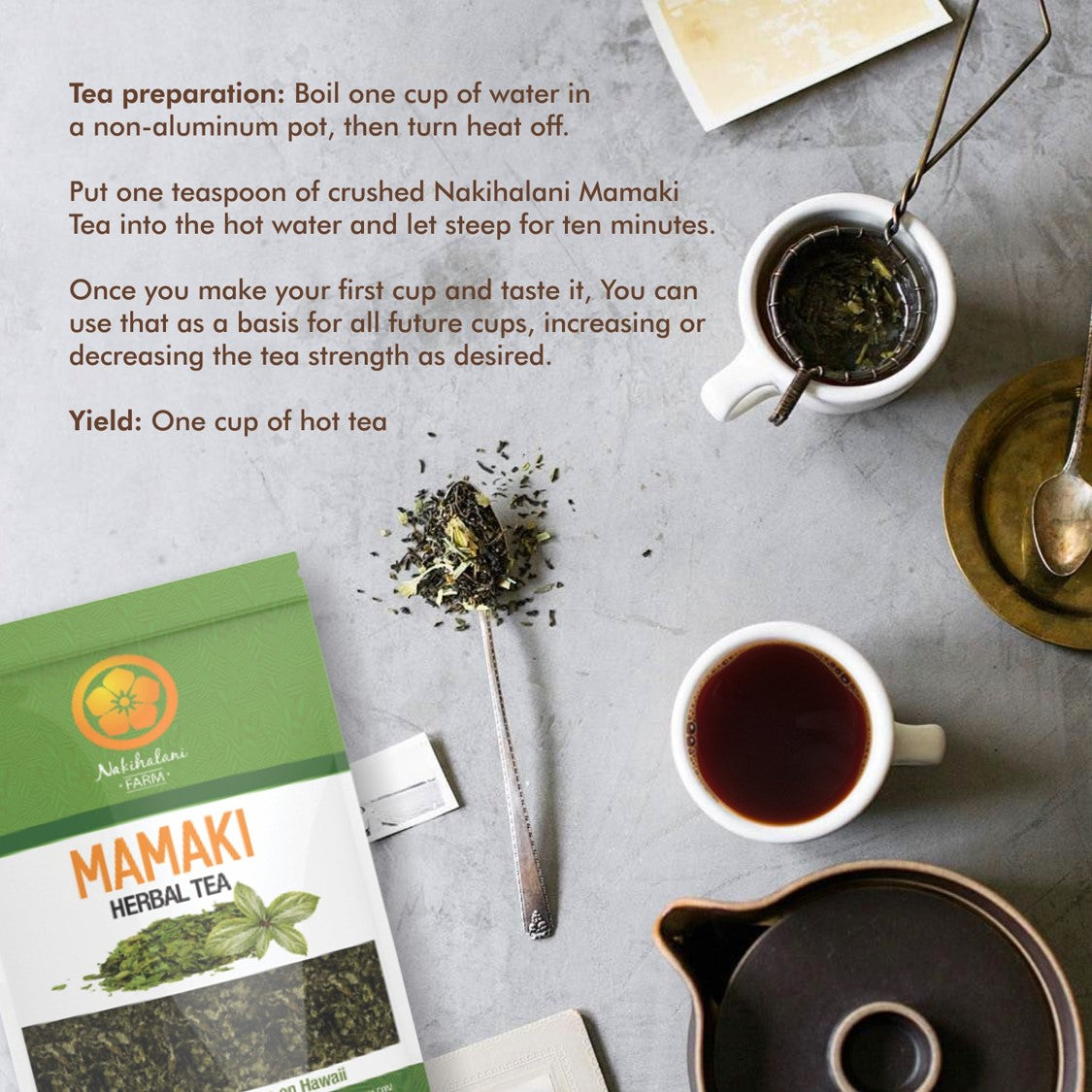 Mamaki Tea - Hawaiian Organic Caffeine Free – Nakihalani Farm