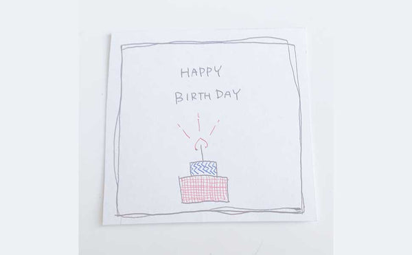 3色ボールペンのみ 簡単バースデーカードで誕生日をお祝いしよう てんのしごと道具店