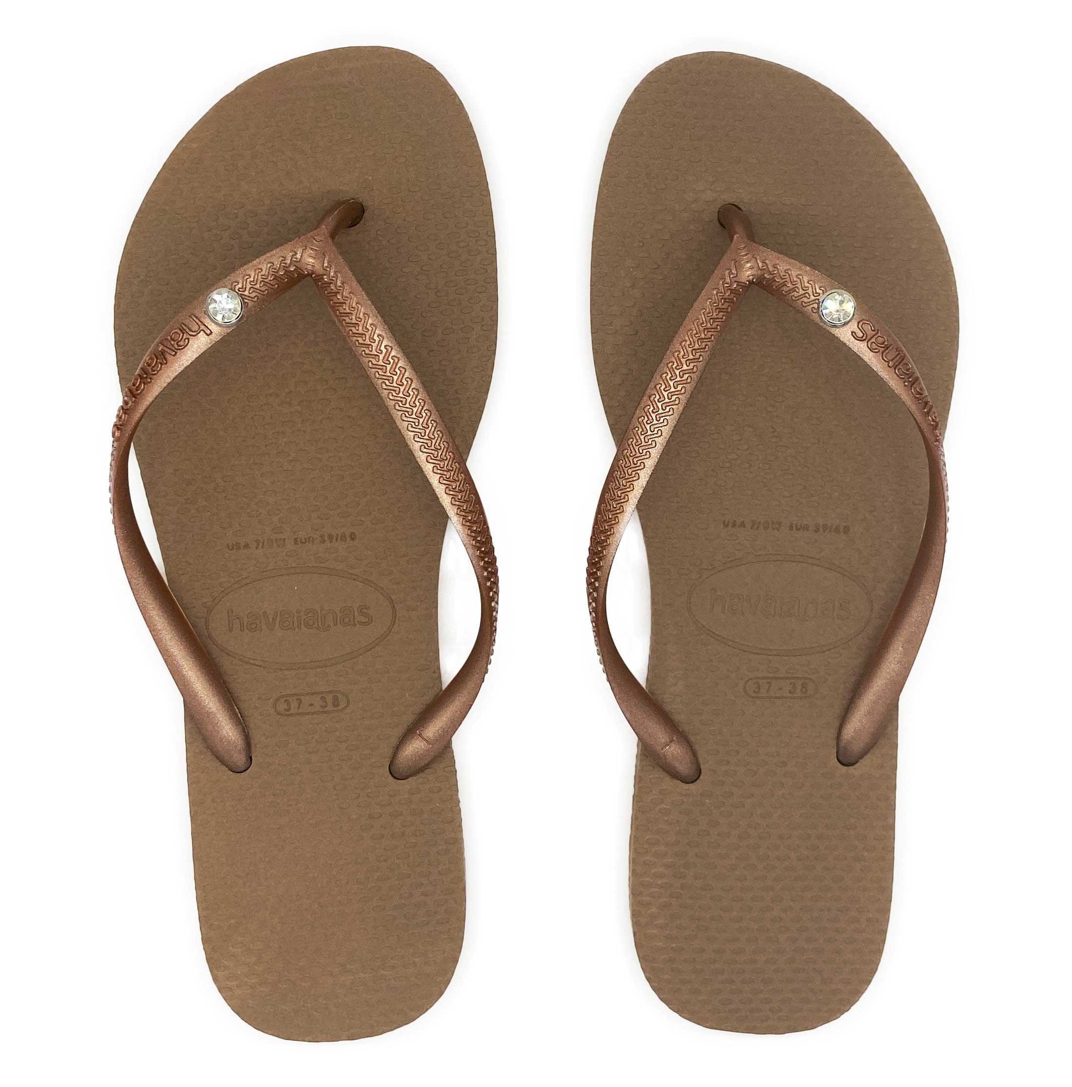 havaianas slim bronze