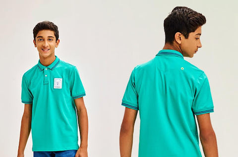 Green Polo T-shirt for boys - HOS