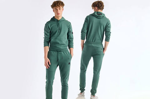 Green Printed Regular Fit Track Pant - HOS