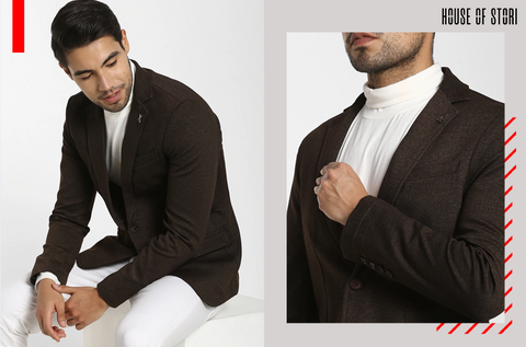 Brown Casual Blazer