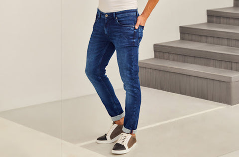 blue denim jeans for men - hos