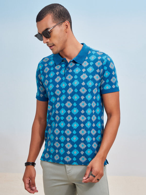 Allover Print Men's Polo T Shirt at Rs 245/piece in Tiruppur