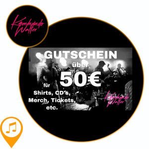 Kommando Walter:  Gutschein für Album und Merch