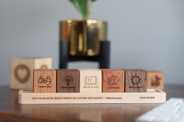 Core Value Block and Tray Sets for religious organizations corporate gift for employees